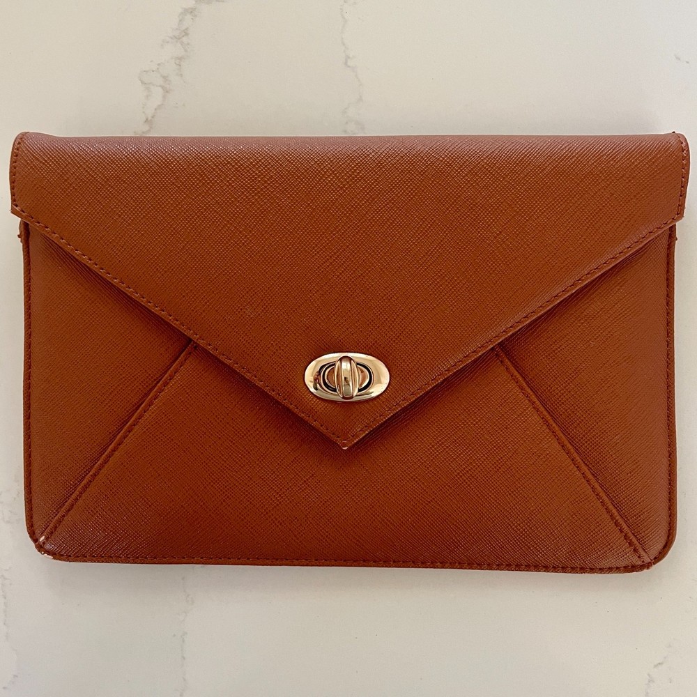 Prive By Sorial Women's Vegan Leather Envelope Clutch Wallet Purse - Picture 1 of 12